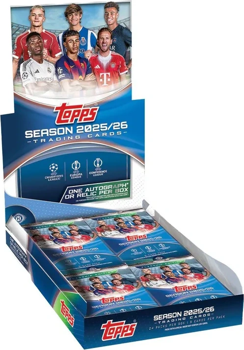 Topps 2025-26 Topps UEFA Club Competitions Hobby Box Engels