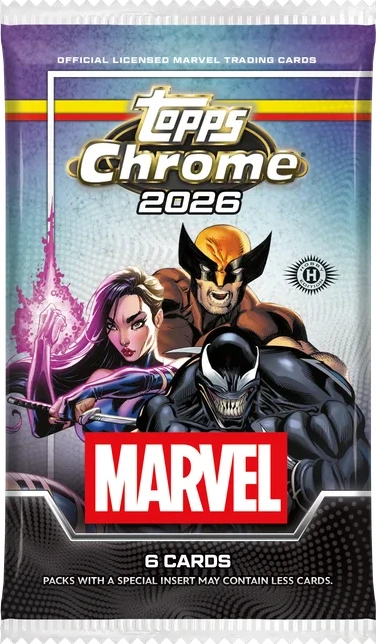 Topps 2026 Topps Chrome Marvel Comics – Hobby boosterpack Engels