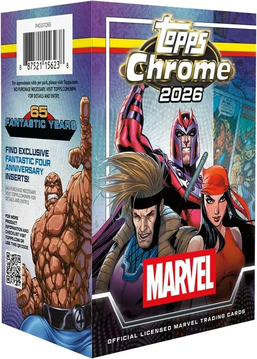 Topps 2026 Chrome Marvel Comics Value Box Engels