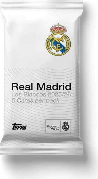 Topps Los Blancos Real Madrid 2025/26 – Hobby boosterpack Engels